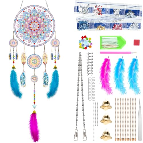 MINSHUXI 5D Doppelseitiges Diamond Anhänger Diamond Painting Sonnenfänger Windspiel DIY Bastelsets Kreatives Geschenke für 6 7 8 9 10 11 12 Jahre Mädchen MINSHUXI 5D Doppelseitiges Diamond Anhänger Diamond Painting Sonnenfänger Windspiel DIY Bastelsets Kreatives Geschenke für 6 7 8 9 10 11 12 Jahre Mädchen von MINSHUXI
