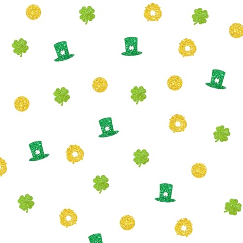 120 St. Patrick's Day Konfetti Kleeblatt Tischkonfetti Geldbeutel/Goldmünze Papier Konfetti Kleeblatt Ausschnitt für Lucky Irish Party Tischdekoration 120 St. Patrick's Day Konfetti Kleeblatt Tischkonfetti Geldbeutel/Goldmünze Papier Konfetti Kleeblatt Ausschnitt für Lucky Irish Party Tischdekoration von MINUET MINUTE