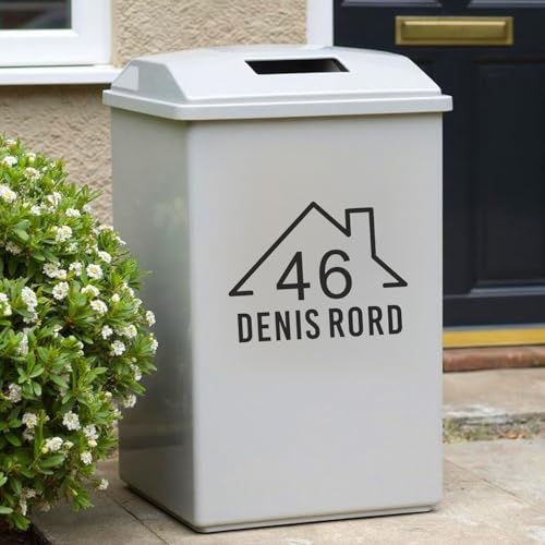 1–5 Stück Personalisierte Mülltonnenetiketten, Individuelle Vinyl-Aufkleber For Mülltonnen, Individueller Mülltonnenaufkleber Mit Hausnummer Und Straßenname, Adressaufkleber For Mülltonnen(2pcs) 1–5 Stück Personalisierte Mülltonnenetiketten, Individuelle Vinyl-Aufkleber For Mülltonnen, Individueller Mülltonnenaufkleber Mit Hausnummer Und Straßenname, Adressaufkleber For Mülltonnen(2pcs) von MINXLTD