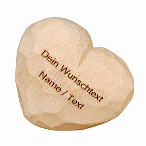 MIOLCHEN Holzherzen zum Beschriften, Beste Freundin Geschenke, Geschenk für Valentinstag, Hochzeit, Geburtstag & Jubiläen (Die Natürliche Farbe) von MIOLCHEN