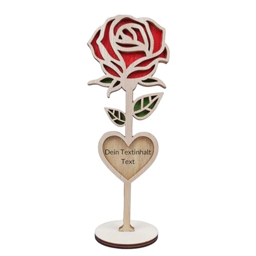 MIOLCHEN Personalisierte Holzrose Dekoration mit Graviertem Herz, Tischdekoration für Hochzeiten und Jubiläen, Handgefertigtes Geschenk MIOLCHEN Personalisierte Holzrose Dekoration mit Graviertem Herz, Tischdekoration für Hochzeiten und Jubiläen, Handgefertigtes Geschenk von MIOLCHEN