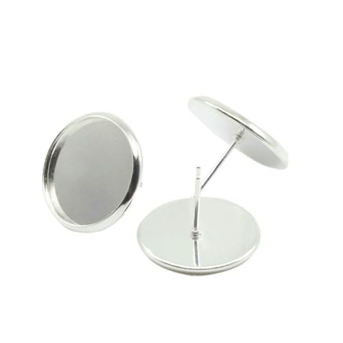 MIONGKI 20–50 Stück Edelstahl Rohlinge für Ohrringe, Cabochon, Kamee, 8 10 12 14 16 mm, Flache Ohrringfassungen, Zubehör zur Schmuckherstellung MIONGKI 20–50 Stück Edelstahl Rohlinge für Ohrringe, Cabochon, Kamee, 8 10 12 14 16 mm, Flache Ohrringfassungen, Zubehör zur Schmuckherstellung von MIONGKI
