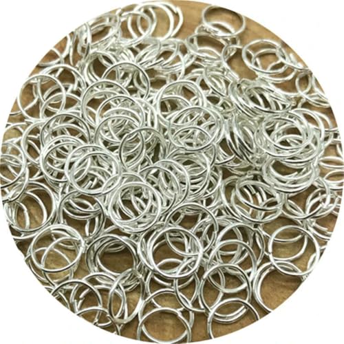 MIONGKI 4/6/8/10 mm offene Biegeringe aus Metall, Spaltringe, Verbinder für die Schmuckherstellung, DIY-Schmuckzubehör, Schmuckherstellungszubehör von MIONGKI