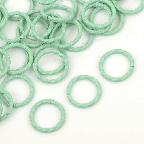 MIONGKI 50/100 Stück, 42 ​​Farben, 10 mm, runde Legierung, offene einzelne grobe Schlaufen, Biegeringe für Hummerverbinder zur Herstellung von DIY-Schmuckzubehör von MIONGKI