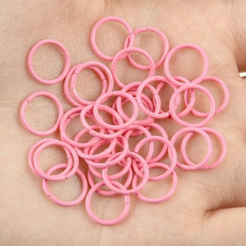 MIONGKI 50/100 Stück, 42 Farben, 10 mm, runde Legierung, offene einzelne grobe Schlaufen, Biegeringe für Hummerverbinder zur Herstellung von DIY-Schmuckzubehör MIONGKI 50/100 Stück, 42 Farben, 10 mm, runde Legierung, offene einzelne grobe Schlaufen, Biegeringe für Hummerverbinder zur Herstellung von DIY-Schmuckzubehör von MIONGKI