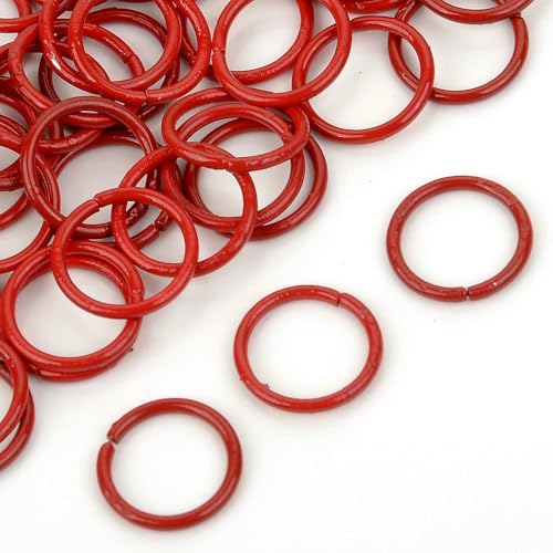 MIONGKI 50/100 Stück 10 mm ungleichmäßig runde Legierung offene Einzelschlaufen Biegeringe Karabinerverbinder für DIY-Schmuckherstellung Zubehör MIONGKI 50/100 Stück 10 mm ungleichmäßig runde Legierung offene Einzelschlaufen Biegeringe Karabinerverbinder für DIY-Schmuckherstellung Zubehör von MIONGKI