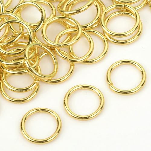 MIONGKI 50/100 Stück 10 mm ungleichmäßig runde Legierung offene Einzelschlaufen Biegeringe Karabinerverbinder für DIY-Schmuckherstellung Zubehör MIONGKI 50/100 Stück 10 mm ungleichmäßig runde Legierung offene Einzelschlaufen Biegeringe Karabinerverbinder für DIY-Schmuckherstellung Zubehör von MIONGKI