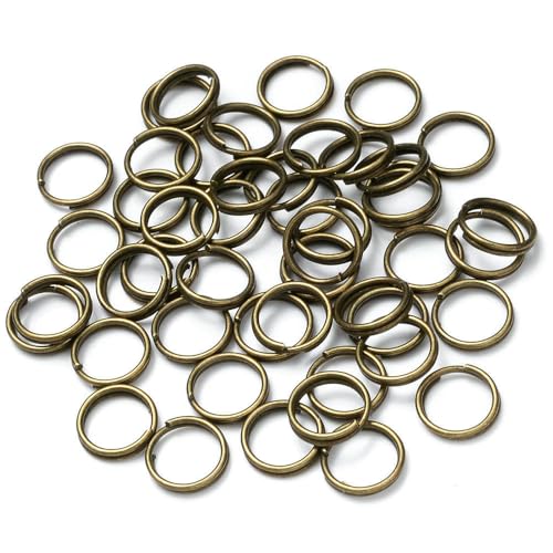 MIONGKI 50–200 Stück Doppelschlaufen, offene Biegeringe, vergoldete und versilberte Metall-Split-Ringe, Verbinder für die Schmuckherstellung, DIY, handgefertigte Zubehörteile MIONGKI 50–200 Stück Doppelschlaufen, offene Biegeringe, vergoldete und versilberte Metall-Split-Ringe, Verbinder für die Schmuckherstellung, DIY, handgefertigte Zubehörteile von MIONGKI