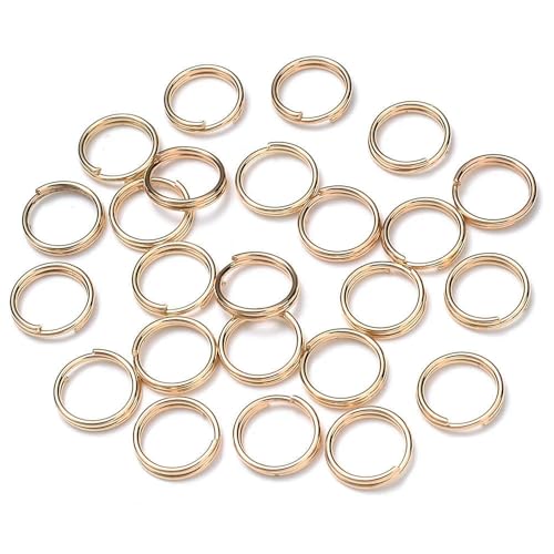 MIONGKI 50–200 Stück Doppelschlaufen, offene Biegeringe, vergoldete und versilberte Metall-Split-Ringe, Verbinder für die Schmuckherstellung, DIY, handgefertigte Zubehörteile MIONGKI 50–200 Stück Doppelschlaufen, offene Biegeringe, vergoldete und versilberte Metall-Split-Ringe, Verbinder für die Schmuckherstellung, DIY, handgefertigte Zubehörteile von MIONGKI