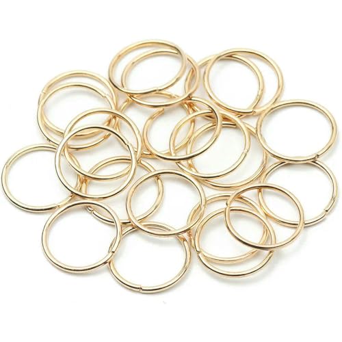 MIONGKI Farbige 3–16 mm Metall einzelne runde Biegeringe Spaltringe Verbinder für DIY Schmuckherstellung Halskette Armband Zubehör MIONGKI Farbige 3–16 mm Metall einzelne runde Biegeringe Spaltringe Verbinder für DIY Schmuckherstellung Halskette Armband Zubehör von MIONGKI
