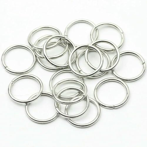 MIONGKI Farbige 3–16 mm Metall einzelne runde Biegeringe Spaltringe Verbinder für DIY Schmuckherstellung Halskette Armband Zubehör MIONGKI Farbige 3–16 mm Metall einzelne runde Biegeringe Spaltringe Verbinder für DIY Schmuckherstellung Halskette Armband Zubehör von MIONGKI