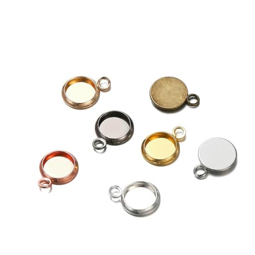 MIONGKI Runde Cabochon-Basisblenden, blanko, für selbstgemachte Schmuckherstellung, Armbandanhänger, 8, 10, 12, 14, 16, 18, 20, 25 mm MIONGKI Runde Cabochon-Basisblenden, blanko, für selbstgemachte Schmuckherstellung, Armbandanhänger, 8, 10, 12, 14, 16, 18, 20, 25 mm von MIONGKI