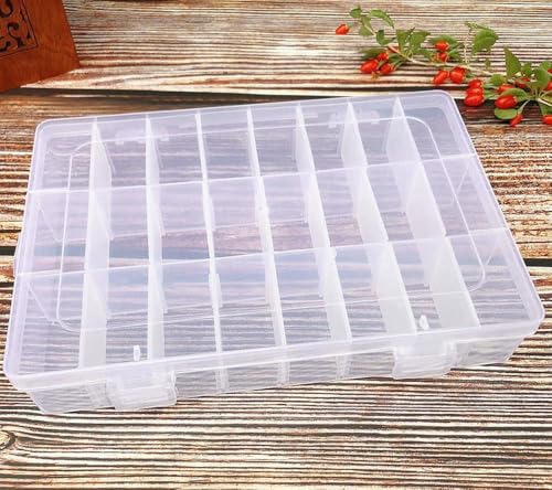 MIONGKI Schmuckschatulle, transparenter Behälter, Steine, Verpackung, Kunststoff, abnehmbar, Aufbewahrungskoffer für Nagelkunstwerkzeuge, 10/15/24 Gitter MIONGKI Schmuckschatulle, transparenter Behälter, Steine, Verpackung, Kunststoff, abnehmbar, Aufbewahrungskoffer für Nagelkunstwerkzeuge, 10/15/24 Gitter von MIONGKI