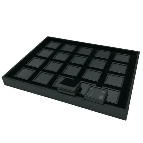 MIONGKI Schmuckschatulle für Damen mit Tablett, weiß, für den Laden, Show, Display, Organizer, Edelstein-Tablett, 3/4/5/6 cm MIONGKI Schmuckschatulle für Damen mit Tablett, weiß, für den Laden, Show, Display, Organizer, Edelstein-Tablett, 3/4/5/6 cm von MIONGKI