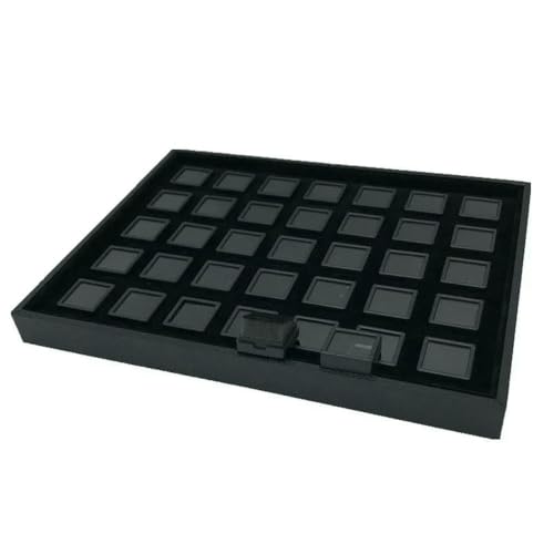 MIONGKI Schmuckschatulle für Damen mit Tablett, weiß, für den Laden, Show, Display, Organizer, Edelstein-Tablett, 3/4/5/6 cm MIONGKI Schmuckschatulle für Damen mit Tablett, weiß, für den Laden, Show, Display, Organizer, Edelstein-Tablett, 3/4/5/6 cm von MIONGKI