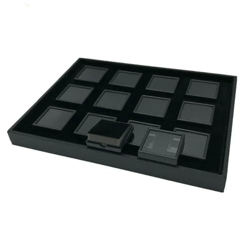 MIONGKI Schmuckschatulle für Damen mit Tablett, weiß, für den Laden, Show, Display, Organizer, Edelstein-Tablett, 3/4/5/6 cm MIONGKI Schmuckschatulle für Damen mit Tablett, weiß, für den Laden, Show, Display, Organizer, Edelstein-Tablett, 3/4/5/6 cm von MIONGKI