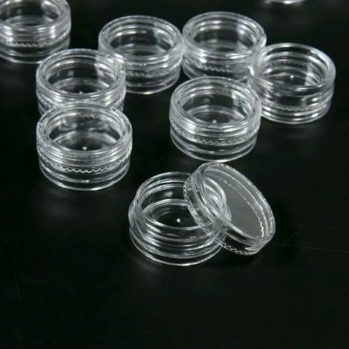 MIONGKI Schmuckschatulle für Frauen, Kunststoff, Schmuck, Kleiner Boden, rund, Behälter, Gläser, 10/50/100 Stück/Set MIONGKI Schmuckschatulle für Frauen, Kunststoff, Schmuck, Kleiner Boden, rund, Behälter, Gläser, 10/50/100 Stück/Set von MIONGKI