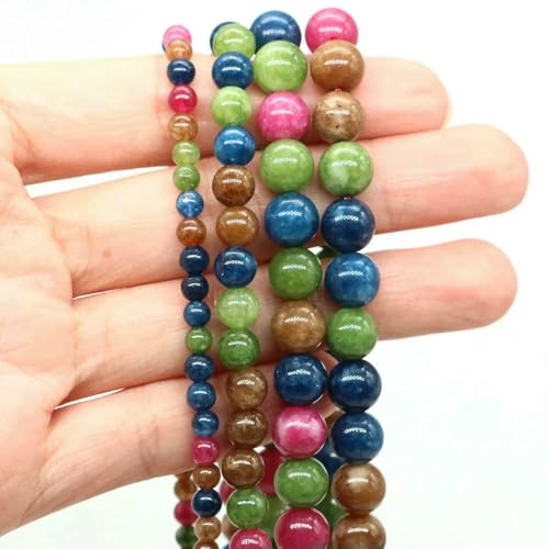 MIONGKI Wohndekor Kristall Lila Runde Edelstein Spacer Perle für Schmuckherstellung DIY Halskette 4 6 8 10mm MIONGKI Wohndekor Kristall Lila Runde Edelstein Spacer Perle für Schmuckherstellung DIY Halskette 4 6 8 10mm von MIONGKI