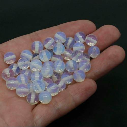 MIONGKI Wohndekor Kristall Lila Runde Edelstein Spacer Perle für Schmuckherstellung DIY Halskette 4 6 8 10mm MIONGKI Wohndekor Kristall Lila Runde Edelstein Spacer Perle für Schmuckherstellung DIY Halskette 4 6 8 10mm von MIONGKI