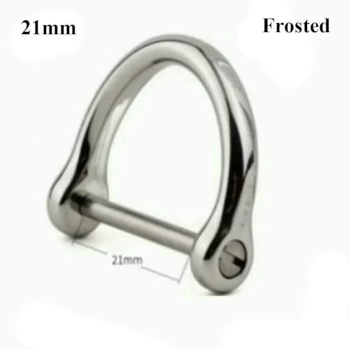 MIONGKI Schnallen Stahl Karabiner D Bogen Heftklammern Schäkel Schlüssel Ring Keychain Haken Joint Connector Armband von MIONGKI