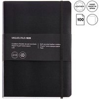 MIQUELRIUS Notizbuch Leather blanko, schwarz Softcover 100 Seiten MIQUELRIUS Notizbuch Leather blanko, schwarz Softcover 100 Seiten von MIQUELRIUS