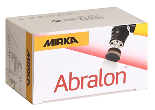 Mirka Abralon Schleifblüten Ø 34 mm Klett 360 Körnung, 10/Pack, zum Schleifen und Polieren von Lack, Holz, Plastik von MIRKA