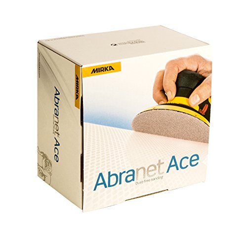 Mirka Abranet Ace Netz Schleifscheiben Ø 150mm Klett/Korn P600 / 50 Stk/Für alle 150mm Exzenterschleifer und Schleifmaschinen/Teilkeramisch/zum Schleifen von harten Oberflächen, Holz, Metall Mirka Abranet Ace Netz Schleifscheiben Ø 150mm Klett/Korn P600 / 50 Stk/Für alle 150mm Exzenterschleifer und Schleifmaschinen/Teilkeramisch/zum Schleifen von harten Oberflächen, Holz, Metall von MIRKA
