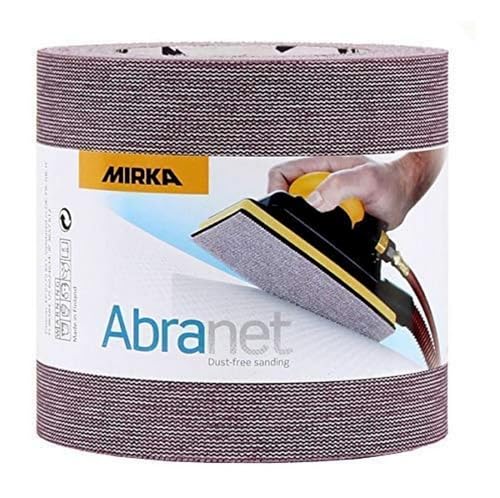 Mirka Abranet Netz-Schleifrolle 115 mm x 10 m Klett / Korn P600 / 1 Rolle / zum Schleifen von Holz, Spachtel, Lack, Kunststoff / 545BY001613R von MIRKA