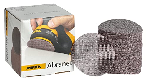 Mirka Abranet Netz-Schleifscheiben Ø 77 mm Klett/Korn P360 / 50 Stk/zum Schleifen von Holz, Spachtel, Lack, Kunststoff / 5420305037 Mirka Abranet Netz-Schleifscheiben Ø 77 mm Klett/Korn P360 / 50 Stk/zum Schleifen von Holz, Spachtel, Lack, Kunststoff / 5420305037 von MIRKA