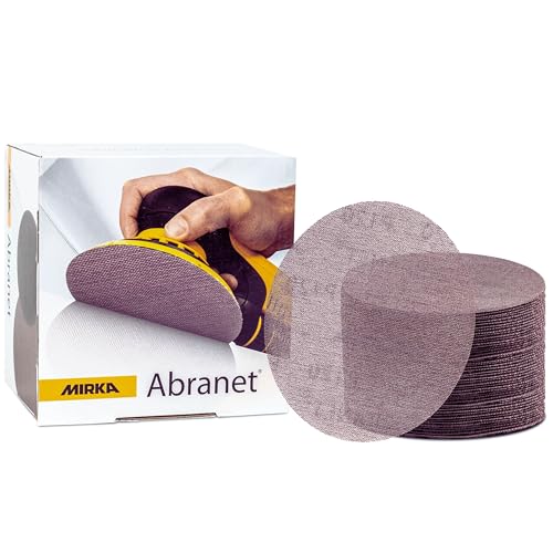 Mirka Abranet Netz-Schleifscheiben 150 mm Klett/Korn P120 / 50 Stk/zum Schleifen von Holz, Spachtel, Lack, Kunststoff / 5424105012 Mirka Abranet Netz-Schleifscheiben 150 mm Klett/Korn P120 / 50 Stk/zum Schleifen von Holz, Spachtel, Lack, Kunststoff / 5424105012 von MIRKA