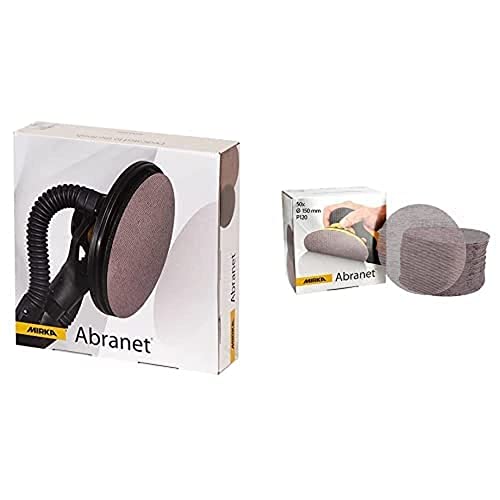 Mirka Abranet Netz-Schleifscheiben Ø 225 mm Klett/Korn P120 / 25 Stk 5422302512 & Mirka Abranet Netz-Schleifscheiben Ø 150 mm Klett/Korn P120 / 50 Stk / 5424105012 von MIRKA