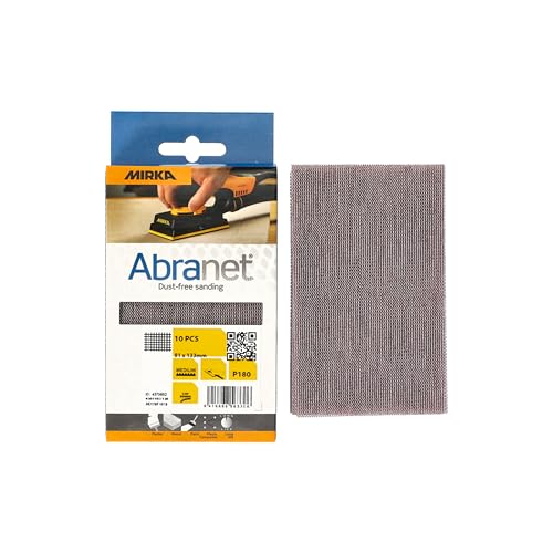 Mirka Abranet Netz-Schleifstreifen 81x133 mm Klett/Korn P120 / 10 Stk/zum Schleifen von Holz, Spachtel, Lack, Kunststoff / AE178F1012 Mirka Abranet Netz-Schleifstreifen 81x133 mm Klett/Korn P120 / 10 Stk/zum Schleifen von Holz, Spachtel, Lack, Kunststoff / AE178F1012 von MIRKA