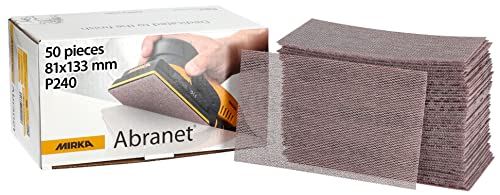 Mirka Abranet Netz-Schleifstreifen 81x133 mm Klett/Korn P240 / 50 Stk/zum Schleifen von Holz, Spachtel, Lack, Kunststoff / 5417805025 Mirka Abranet Netz-Schleifstreifen 81x133 mm Klett/Korn P240 / 50 Stk/zum Schleifen von Holz, Spachtel, Lack, Kunststoff / 5417805025 von MIRKA
