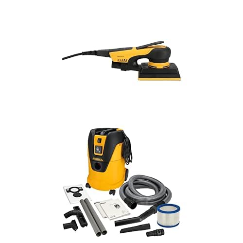 Mirka DEOS II 353 Schwingschleifer 81x133mm 300 W vibrationsarme Schleifmaschine für staubfreies Schleifen + Mirka Industriestaubsauger Nass- und Trockensauger 25 Liter Mirka DEOS II 353 Schwingschleifer 81x133mm 300 W vibrationsarme Schleifmaschine für staubfreies Schleifen + Mirka Industriestaubsauger Nass- und Trockensauger 25 Liter von MIRKA