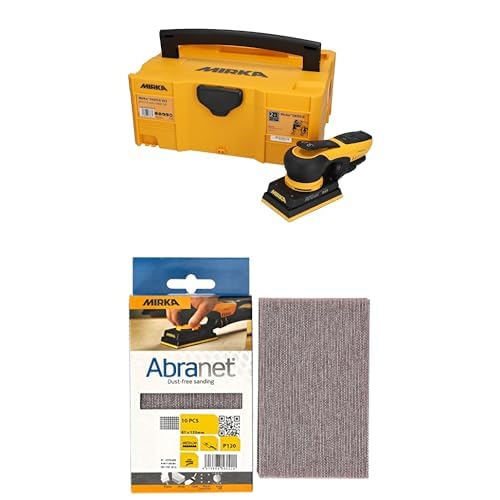 Mirka DEOS II 353 Schwingschleifer im Koffer 81x133mm 300 W vibrationsarme Schleifmaschine + Mirka Abranet Netz-Schleifstreifen 81x133 mm Klett, Korn P120, 10 Stk Mirka DEOS II 353 Schwingschleifer im Koffer 81x133mm 300 W vibrationsarme Schleifmaschine + Mirka Abranet Netz-Schleifstreifen 81x133 mm Klett, Korn P120, 10 Stk von MIRKA