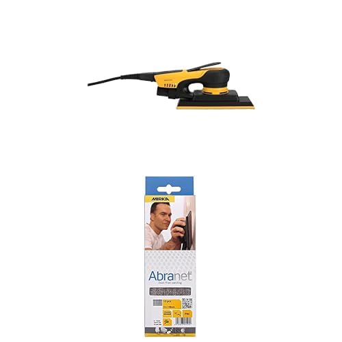 Mirka DEOS II 383 Schwingschleifer 70x198mm 300 W vibrationsarme Schleifmaschine + Mirka Abranet Netz-Schleifstreifen 70x198 mm Klett, Korn P120, 10 Stk Mirka DEOS II 383 Schwingschleifer 70x198mm 300 W vibrationsarme Schleifmaschine + Mirka Abranet Netz-Schleifstreifen 70x198 mm Klett, Korn P120, 10 Stk von MIRKA