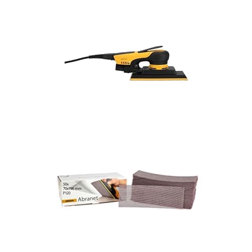 Mirka DEOS II 383 Schwingschleifer 70x198mm 300 W vibrationsarme Schleifmaschine + Mirka Abranet Netz-Schleifstreifen 70x198 mm Klett, Korn P120, 50 Stk Mirka DEOS II 383 Schwingschleifer 70x198mm 300 W vibrationsarme Schleifmaschine + Mirka Abranet Netz-Schleifstreifen 70x198 mm Klett, Korn P120, 50 Stk von MIRKA