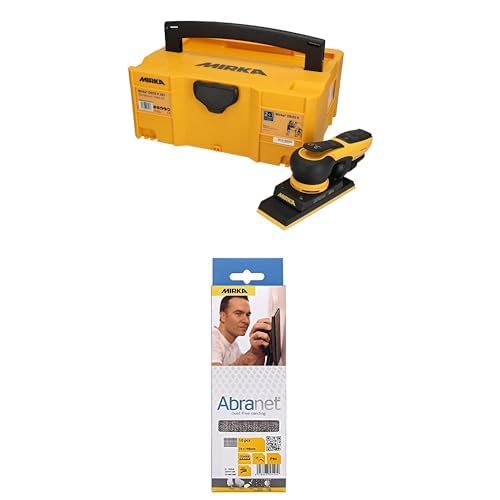 Mirka DEOS II 383 Schwingschleifer im Koffer 70x198mm 300 W vibrationsarme Schleifmaschine + Mirka Abranet Netz-Schleifstreifen 70x198 mm Klett, Korn P120, 10 Stk Mirka DEOS II 383 Schwingschleifer im Koffer 70x198mm 300 W vibrationsarme Schleifmaschine + Mirka Abranet Netz-Schleifstreifen 70x198 mm Klett, Korn P120, 10 Stk von MIRKA