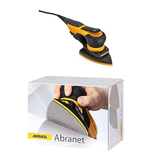 Mirka DEOS II 663 Deltaschleifer 300 W Dreieckschleifer vibrationsarmer Schwingschleifer + Mirka Abranet Netz-Delta-Schleifscheiben für Dreieckschleifer 100x152x152 mm Klett, Korn P120 Mirka DEOS II 663 Deltaschleifer 300 W Dreieckschleifer vibrationsarmer Schwingschleifer + Mirka Abranet Netz-Delta-Schleifscheiben für Dreieckschleifer 100x152x152 mm Klett, Korn P120 von MIRKA