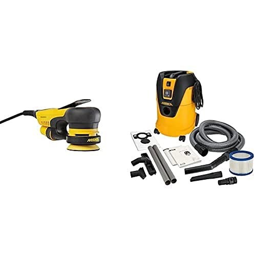 Mirka DEROS 325CV / Exzenter-Schleifer Schleifmaschine mit Zentral-Absaugung und Klett Ø 77mm 2.5mm Hub + Industriestaubsauger Nass- und Trockensauger Mirka DEROS 325CV / Exzenter-Schleifer Schleifmaschine mit Zentral-Absaugung und Klett Ø 77mm 2.5mm Hub + Industriestaubsauger Nass- und Trockensauger von MIRKA