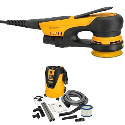 Mirka DEROS II 325 Exzenter-Schleifer Schleifmaschine mit Absaugung für Ø 77mm Schleifpapier, 2,5mm Hub Exzenterschleifmaschine + Mirka Industriestaubsauger Nass- und Trockensauger 25 Liter Mirka DEROS II 325 Exzenter-Schleifer Schleifmaschine mit Absaugung für Ø 77mm Schleifpapier, 2,5mm Hub Exzenterschleifmaschine + Mirka Industriestaubsauger Nass- und Trockensauger 25 Liter von MIRKA