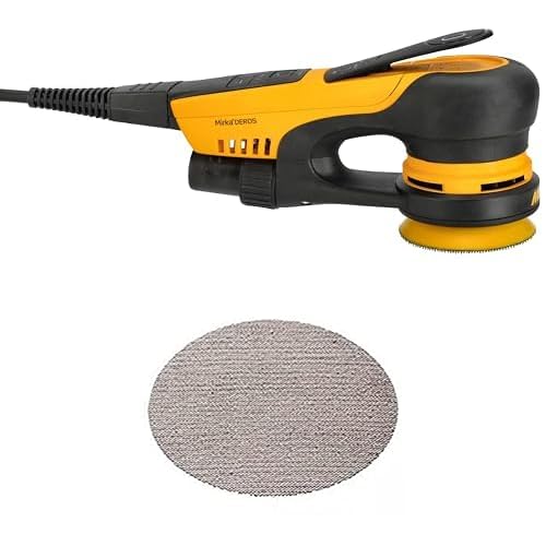 Mirka DEROS II 350 Exzenter-Schleifer Schleifmaschine mit Absaugung für Ø 77mm Schleifpapier, 5,0mm Hub Exzenterschleifmaschine + Mirka Abranet Netz-Schleifscheiben Ø 77 mm Klett, Korn P120, 50 Stk Mirka DEROS II 350 Exzenter-Schleifer Schleifmaschine mit Absaugung für Ø 77mm Schleifpapier, 5,0mm Hub Exzenterschleifmaschine + Mirka Abranet Netz-Schleifscheiben Ø 77 mm Klett, Korn P120, 50 Stk von MIRKA