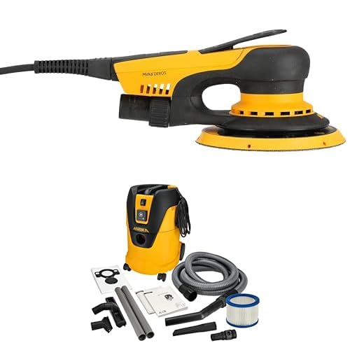 Mirka DEROS II 680 Exzenter-Schleifer Schleifmaschine mit Absaugung für Ø 150mm Schleifpapier, 8,0mm Hub Exzenterschleifmaschine + Mirka Industriestaubsauger Nass- und Trockensauger 25 Liter Mirka DEROS II 680 Exzenter-Schleifer Schleifmaschine mit Absaugung für Ø 150mm Schleifpapier, 8,0mm Hub Exzenterschleifmaschine + Mirka Industriestaubsauger Nass- und Trockensauger 25 Liter von MIRKA