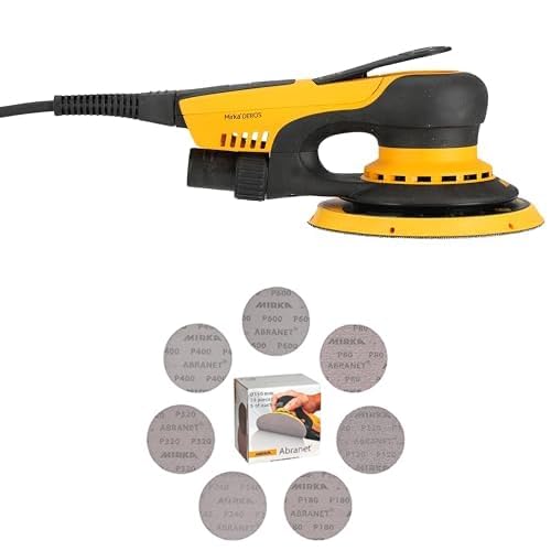 Mirka DEROS II 680 Exzenter-Schleifer Schleifmaschine mit Absaugung für Ø 150mm Schleifpapier, 8,0mm Hub Exzenterschleifmaschine + Mirka Abranet Netzschleifscheiben Ø 150mm Klett Mirka DEROS II 680 Exzenter-Schleifer Schleifmaschine mit Absaugung für Ø 150mm Schleifpapier, 8,0mm Hub Exzenterschleifmaschine + Mirka Abranet Netzschleifscheiben Ø 150mm Klett von MIRKA