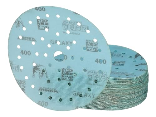 Mirka Galaxy Epoxid Schleifpapier 150mm Klett Korn 400 zum Schleifen von Epoxidharz, Holz, Epoxy, Rivertable / 50 Stk Schleifscheiben Mirka Galaxy Epoxid Schleifpapier 150mm Klett Korn 400 zum Schleifen von Epoxidharz, Holz, Epoxy, Rivertable / 50 Stk Schleifscheiben von MIRKA