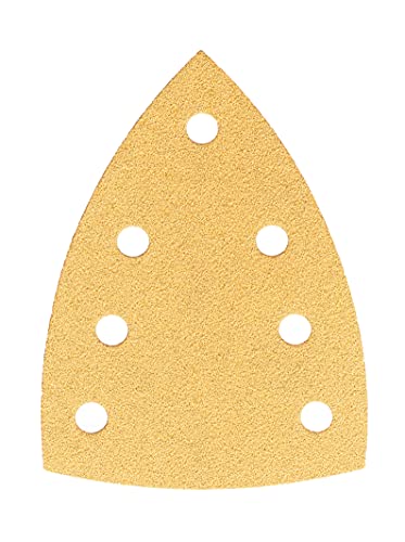 Mirka Gold Schleifdreieck Universal-Schleifpapier 100x152x152mm 7-Loch/Korn P240, 100 Stk/Zum Schleifen von Gips, Spachtel, Spanplatten, Holz, Lack Mirka Gold Schleifdreieck Universal-Schleifpapier 100x152x152mm 7-Loch/Korn P240, 100 Stk/Zum Schleifen von Gips, Spachtel, Spanplatten, Holz, Lack von MIRKA