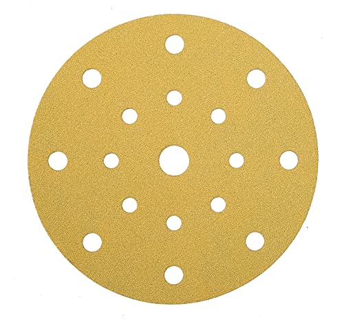 Mirka Gold Universal-Schleifpapier Ø 150mm Klett 17-Loch/Korn P120, 100 Stk/Zum Schleifen von Gips, Spachtel, Spanplatten, Holz, Lack Mirka Gold Universal-Schleifpapier Ø 150mm Klett 17-Loch/Korn P120, 100 Stk/Zum Schleifen von Gips, Spachtel, Spanplatten, Holz, Lack von MIRKA