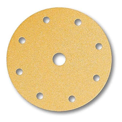 Mirka Gold Universal-Schleifpapier Ø 150mm Klett 9-Loch, Korn P320, 100 Stk/Zum Schleifen von Gips, Spachtel, Spanplatten, Holz, Lack Mirka Gold Universal-Schleifpapier Ø 150mm Klett 9-Loch, Korn P320, 100 Stk/Zum Schleifen von Gips, Spachtel, Spanplatten, Holz, Lack von MIRKA
