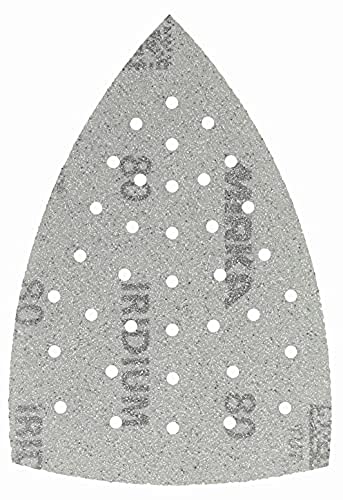 Mirka Iridium Schleifdreieck Premium-Schleifpapier 100x152x152mm 36-Loch Klett Korn 80, 10 Stk/Zum Schleifen von Lack, Spachtel, Grundierung, Holz, Stahl, Mineralwerkstoffe, Kunststoff Mirka Iridium Schleifdreieck Premium-Schleifpapier 100x152x152mm 36-Loch Klett Korn 80, 10 Stk/Zum Schleifen von Lack, Spachtel, Grundierung, Holz, Stahl, Mineralwerkstoffe, Kunststoff von MIRKA