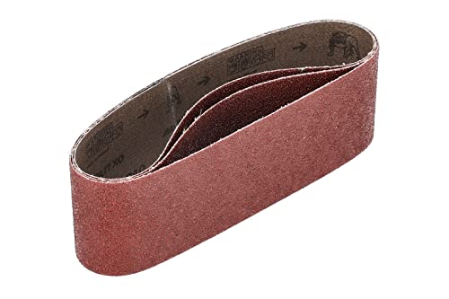 Mirka Red 3 Stück Gewebe-Schleifbänder 75x533mm / Korn P40 / hochwertiges Schleifband für Bandschleifer/Zum Schleifen von Holz und Metall Mirka Red 3 Stück Gewebe-Schleifbänder 75x533mm / Korn P40 / hochwertiges Schleifband für Bandschleifer/Zum Schleifen von Holz und Metall von MIRKA